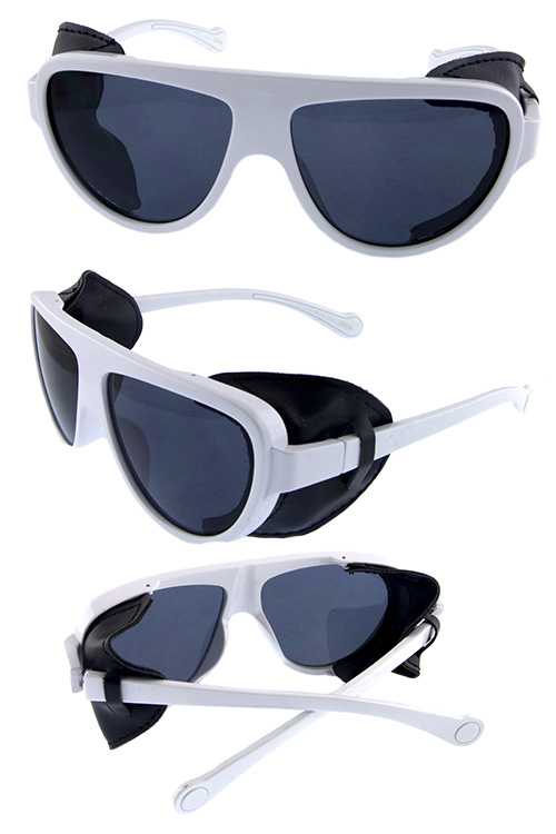Unisex square sideshield sunglasses