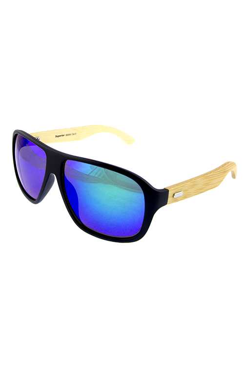 Mens real bamboo wood blended sunglasses