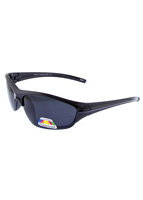 Classic Semi-Rimless Sports Style Polarized Lens Sunglasses