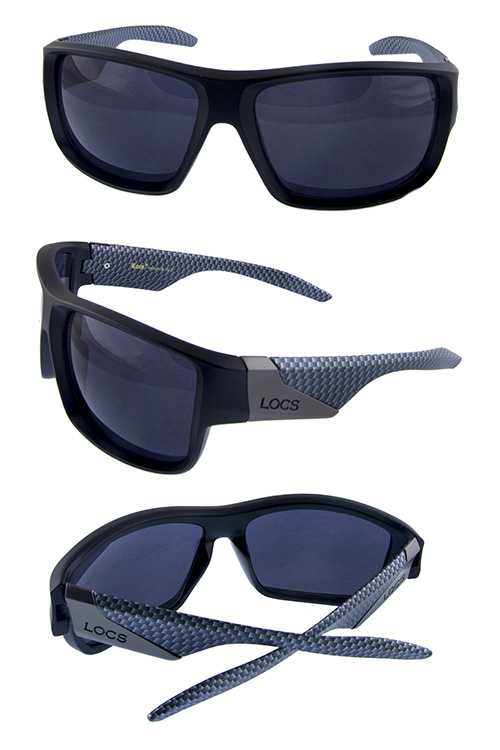 Mens Locs square plastic style sunglasses