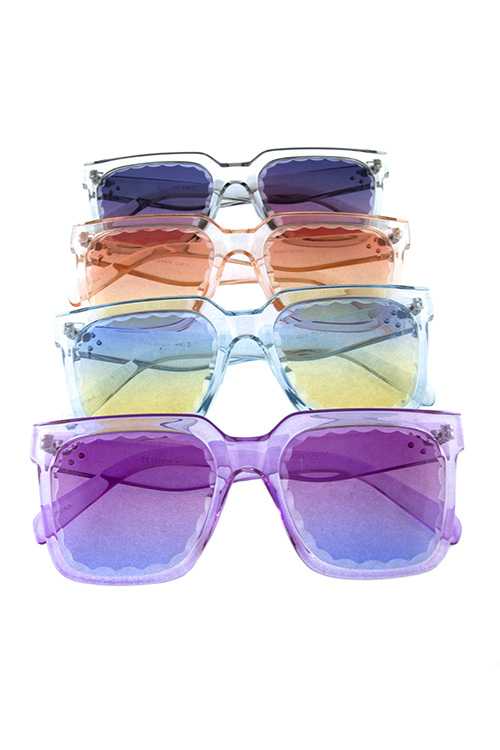Womens plastic square fashion sunglasses