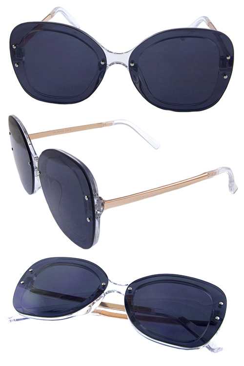 Womens metal retro square fashion sunglasses