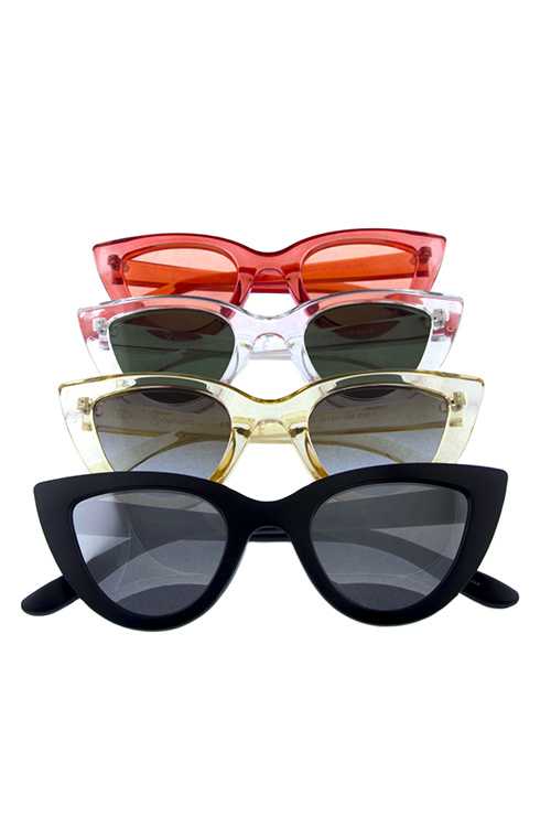Womens plastic cat eye fashion sunglasses