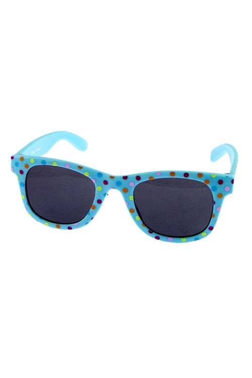 Toddlers simple horned plastic sunglasses