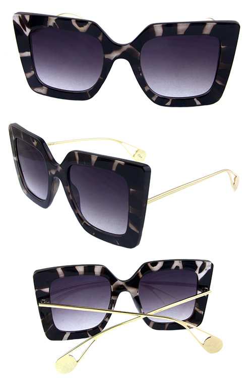 Womens square high fashion blended sunglasses