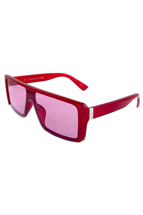 Womens semi rimless retro square sunglasses