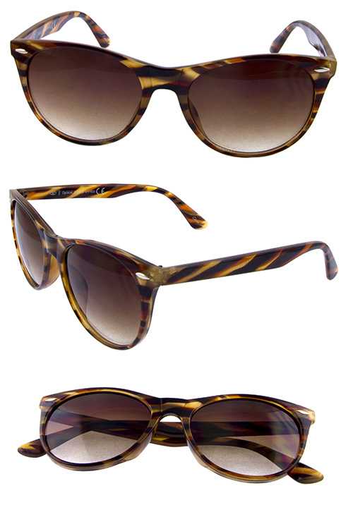 Womens square classic style plastic sunglasses