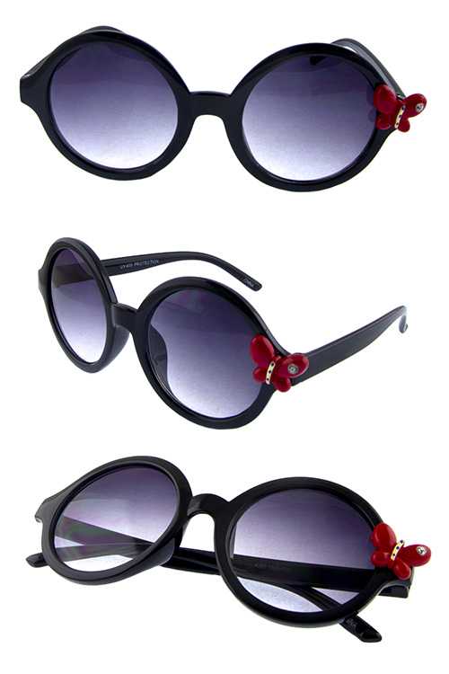 Kids rounded plastic cute sunglasses