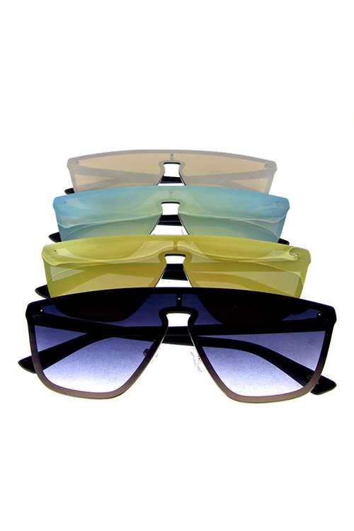 Womens rimeless one piece sunglasses