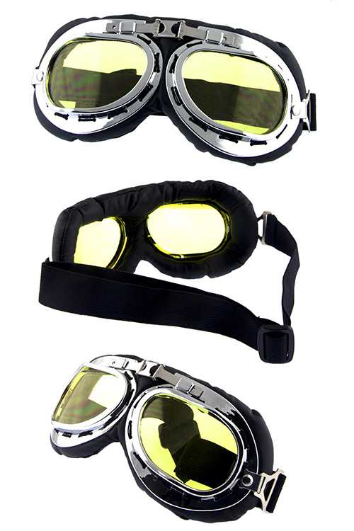 Unisex cycle style padded strap goggles