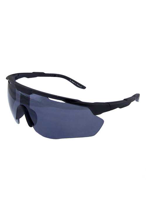 Unisex sports style active plastic sunglasses