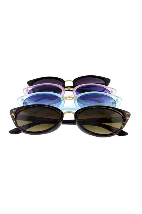 Womens modern plastic cat eye sunglasses