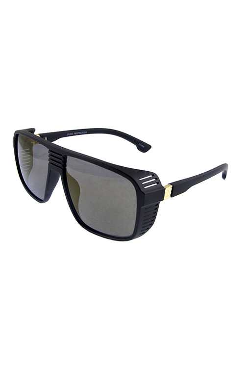 Unisex dual square plastic style sunglasses