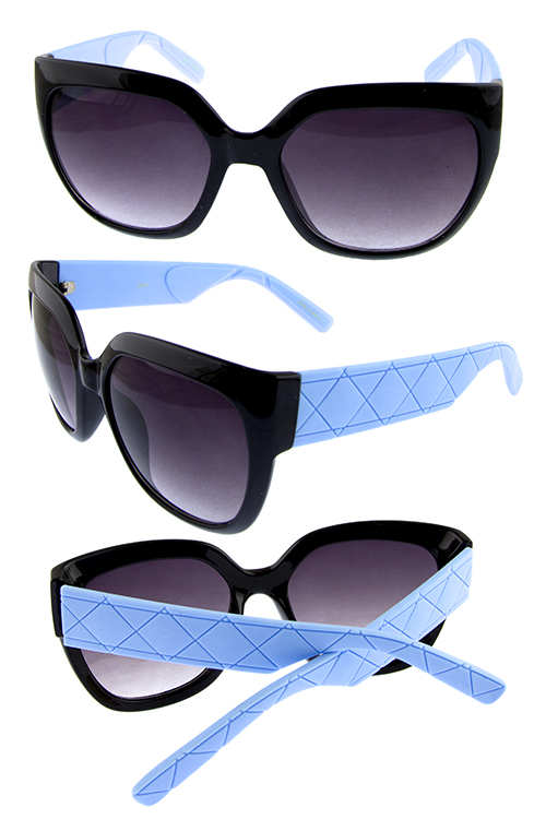Womens square plastic oversized sunglasses
