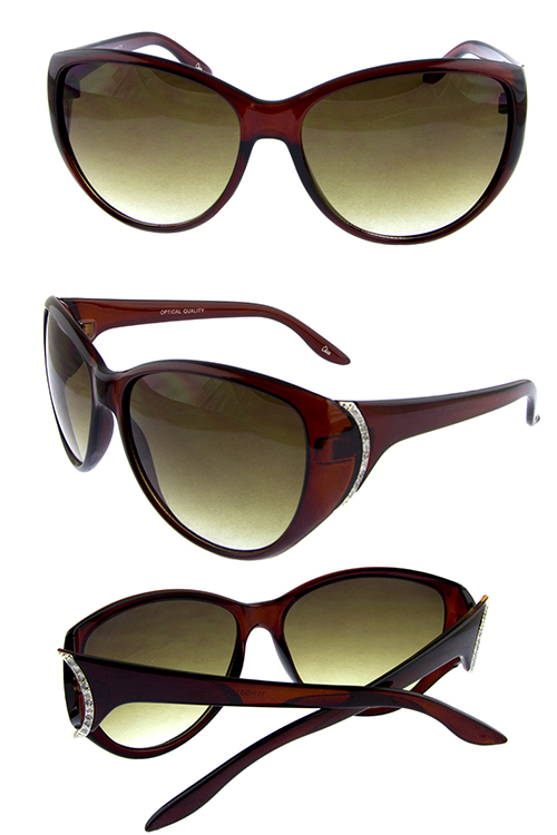 Womens rhinestone blended detailed sunglasses