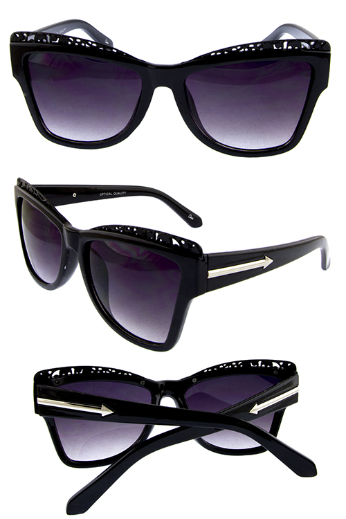 Womens blended square fashion sunglasses