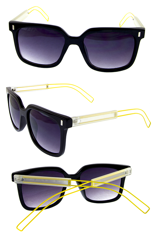 Unisex cutout wired blended sunglasses
