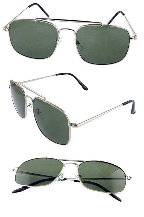 Unisex aviator classic metal sunglasses