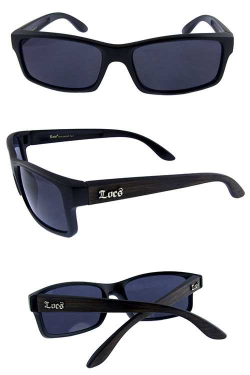 Mens locs mature square style sunglasses