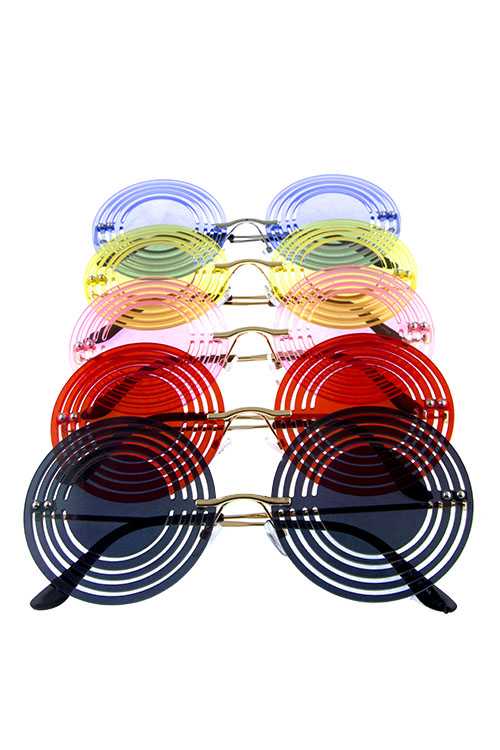Womens blended rounded vintage style sunglasses