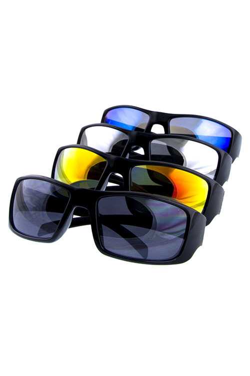 Mens style standard square plastic sunglasses
