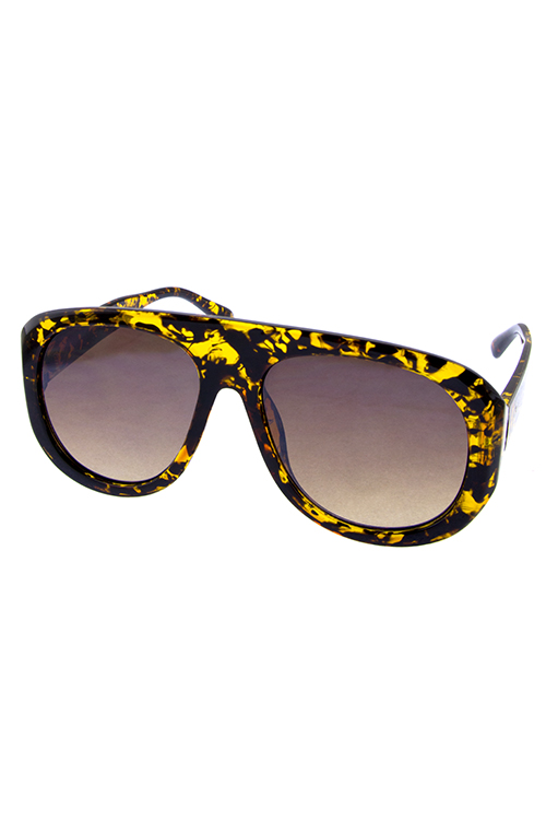 Womens 90s inspired plastic aviator fashion retro sunglasses