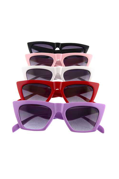 Kids vintage square plastic style sunglasses