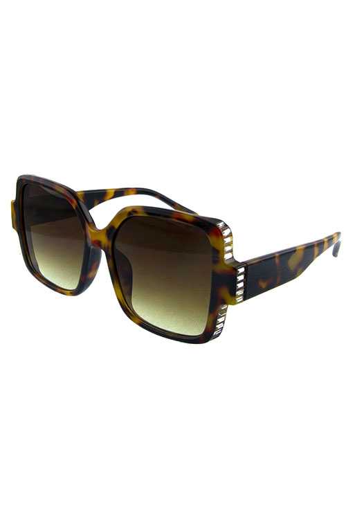 Womens elegant square style plastic sunglasses