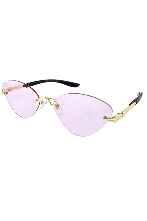 Womens rimless vintage gata sunglasses