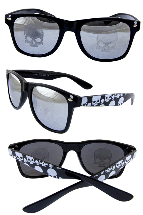 Unisex Hollow skull plastic sunglasses