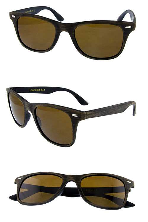 Unisex polarized lens square style sunglasses