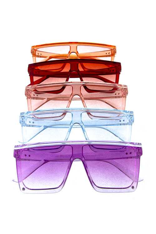 Kids colorful square plastic fstyle sunglasses