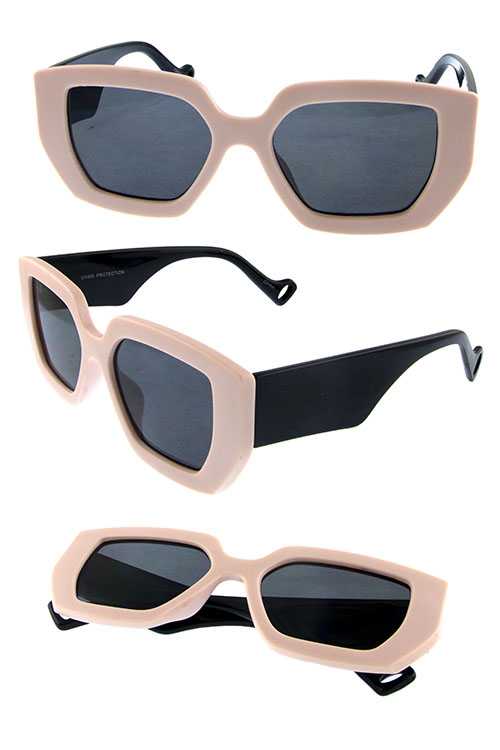 Womens high fashion style plastic sunglasses