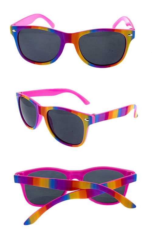 Kids cute plastic square style sunglasses